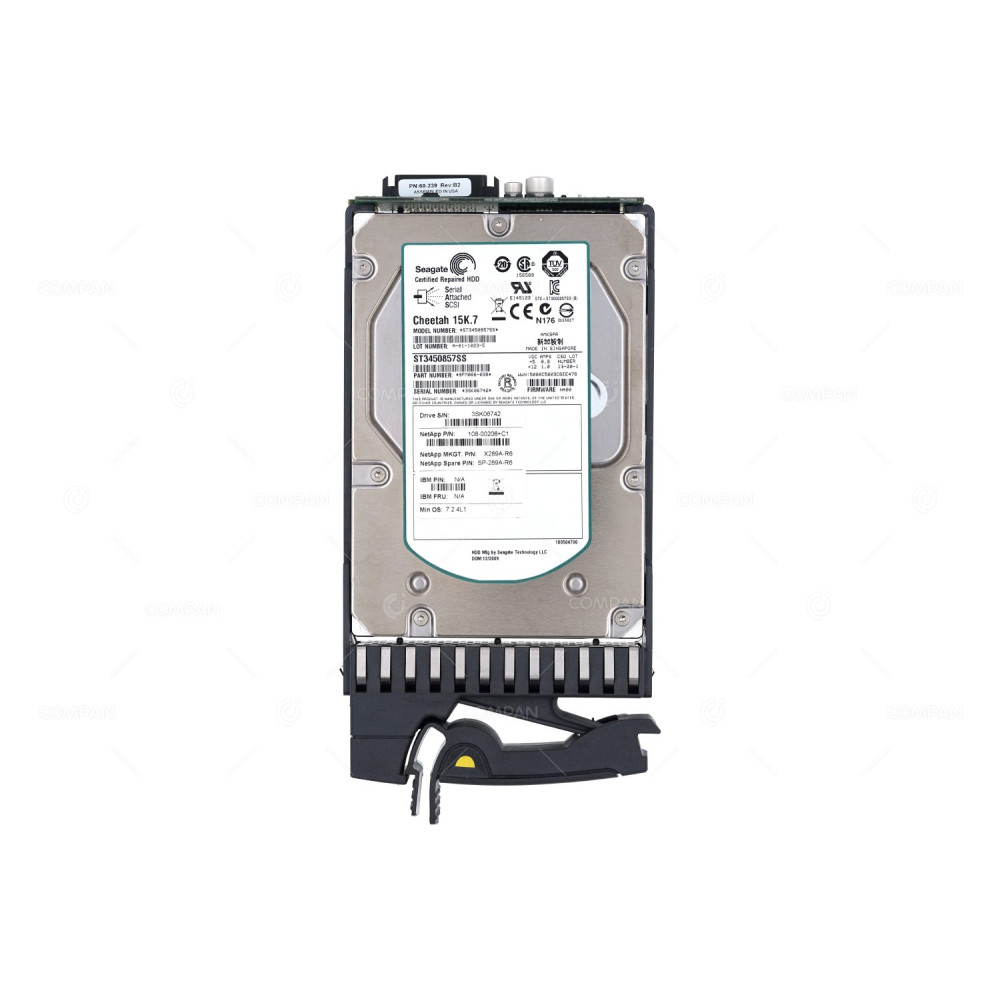 X289A-R5 NETAPP HDD 450GB 15K SAS 3G 3.5" LFF HOT-SWAP FOR FAS20X0